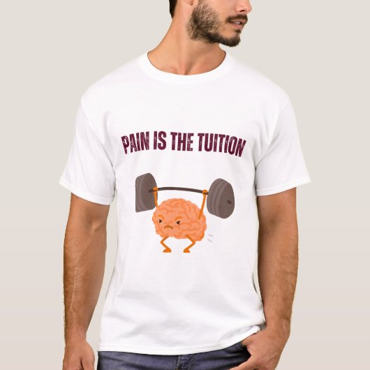 痛みは学費 Tシャツ (正面)