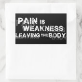 痛みは弱離れさ体 長方形シール (バッグ)