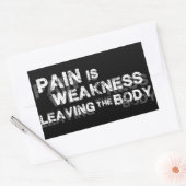 痛みは弱離れさ体 長方形シール (封筒)