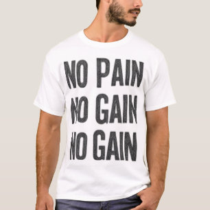 痛みは成長の証 筋トレTシャツ フィットネス モチベーション Tシャツ