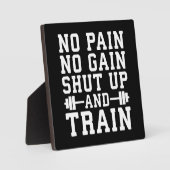 痛みは無く、黙って訓練する感動的- フォトプラーク (正面)