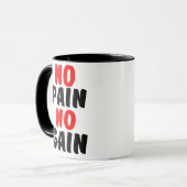 痛みも無し マグカップ (正面左)