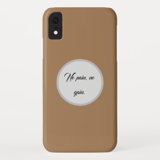 痛みも無し | GYMモチベーション引用文 |リグ Case-Mate iPhoneケース (裏面)