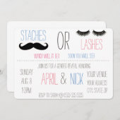 痛みや発疹ジェンダーの明らかにする招待状 招待状 (正面/裏面)