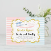 痛みや発疹ジェンダーの明らかにする招待状 招待状 (スタンド正面)