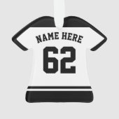 痛みを与える遊ホッケー、カスタマイズ可能なジャージー オーナメント (裏面)