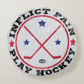 痛みを与え遊るホッケー円枕 ラウンドクッション (裏面)