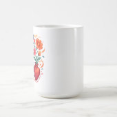 痛みを伴うときも癒す コーヒーマグカップ (中央)