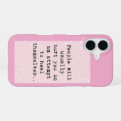痛みを伴う iPhone 16ケース (裏面横)