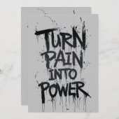 痛みを力に変える - インビテーション (正面/裏面)