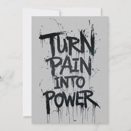 痛みを力に変える 招待状 (正面)