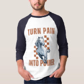 痛みを力に変える - 駿馬 Tシャツ (正面)