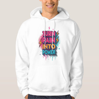 痛みを力に変えろ - グラフィティポップストリートTシャツ パーカ