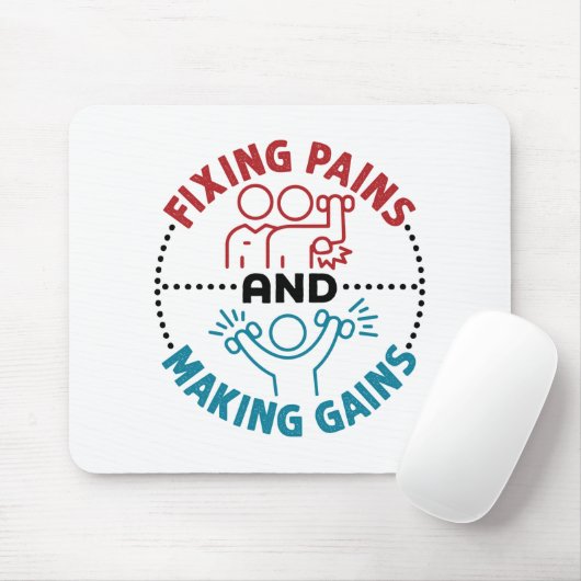痛みを取り除き利益を上げる物理的セラピスト マウスパッド (マウス)