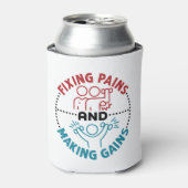 痛みを取り除き利益を上げる物理的セラピスト 缶クーラー (缶正面)