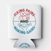 痛みを取り除き利益を上げる物理的セラピスト 缶クーラー (裏面)