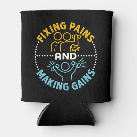 痛みを取り除き肉体的なセラピスト 缶クーラー (正面)