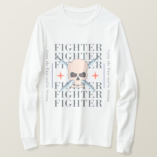 痛みを成長させて強くなれ Tシャツ (デザイン正面)