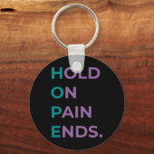 痛みを抑える希望の自殺認識度生存者 キーホルダー (正面)