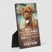 痛みを癒す古材のペット追悼写真記念品 フォトプラーク (側面)