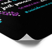 痛みを終わらせない – 自殺防止の待ち時間 ポスター (角)