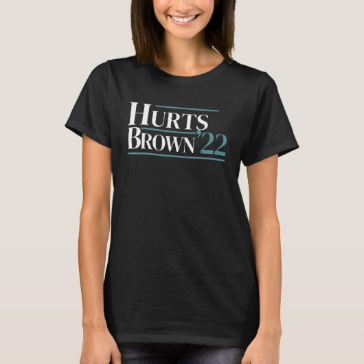痛みブラウン22 8 Tシャツ (正面)