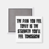 痛み感じ今日の引用文磁石 マグネット (正面/裏面)