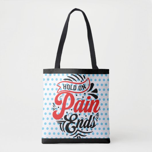痛み感動的が終わる トートバッグ (正面)