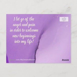 痛前向きみと怒りの手放し ポストカード