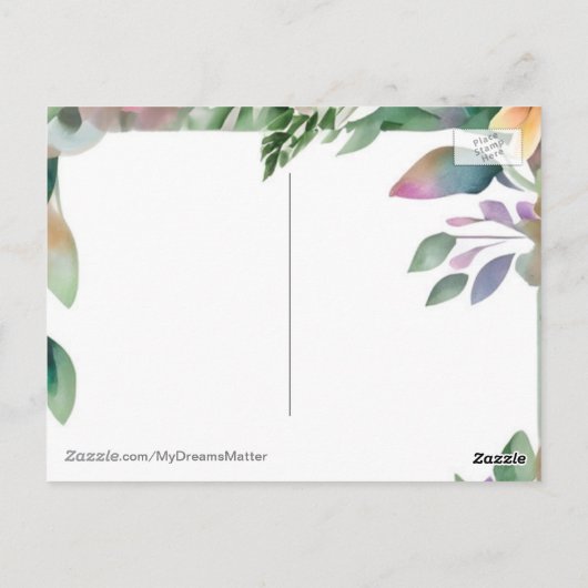 痛前向きみと怒りの手放し ポストカード (裏面)