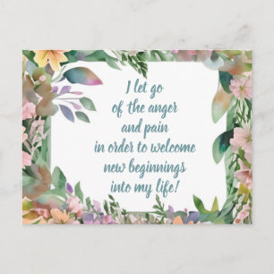 痛前向きみと怒りの手放し ポストカード