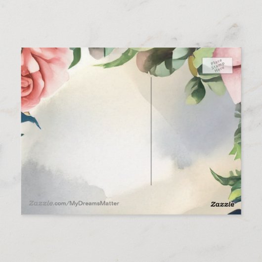 痛前向きみと怒りの手放し ポストカード (裏面)