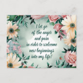 痛前向きみと怒りの手放し ポストカード (正面)