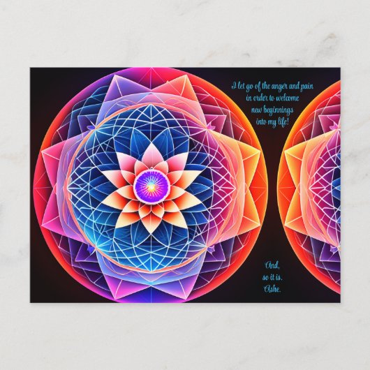 痛前向きみと怒りの手放し ポストカード (正面)