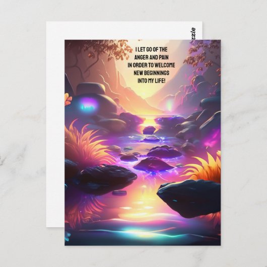 痛前向きみと怒りの手放し ポストカード (正面/裏面)