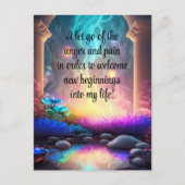 痛前向きみと怒りの手放し ポストカード (正面)