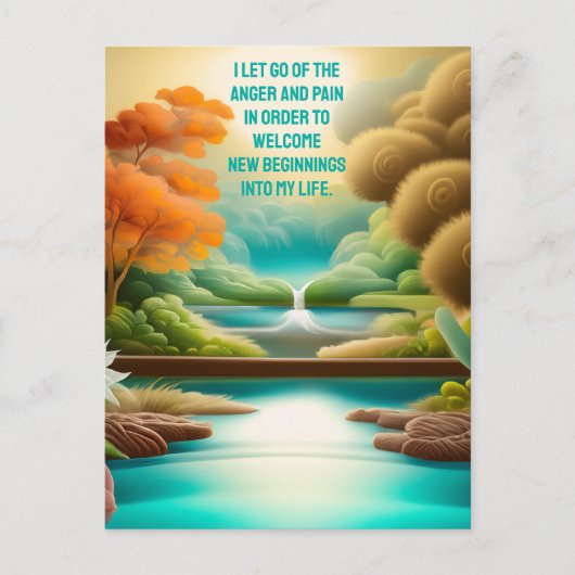 痛前向きみと怒りの手放し ポストカード (正面)