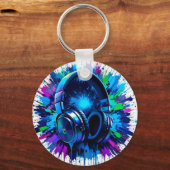 痛鮮やかみの飛散に対するヘッドホカラフルン キーホルダー (裏面)