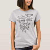 痩せこけた調理師を信じろ！T-シャツ Tシャツ (正面)