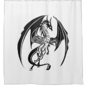 痩せたドラゴン... シャワーカーテン (正面)