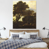 痩せたローラン・ローグマンの森の風景 キャンバスプリント (インサイチュ (寝室))