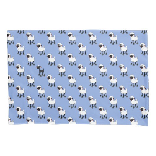 痩せた羊 枕カバー (正面)