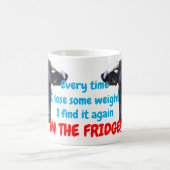 痩せるたびに冷蔵庫に入る! モーフィングマグカップ (中央)