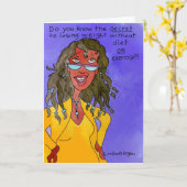 痩せる秘訣 カード (黄色い花)