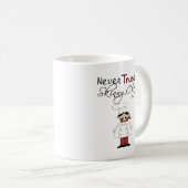 痩せ細ったシェフを決して信用しない コーヒーマグカップ (正面右)