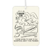 痩身クラブで会計士が帳簿をチェック カーエアーフレッシュナー (正面)