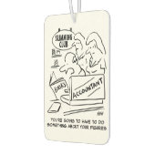 痩身クラブで会計士が帳簿をチェック カーエアーフレッシュナー (左)