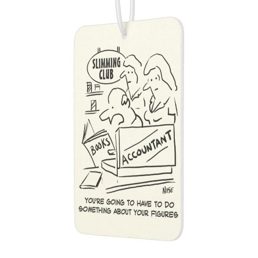 痩身クラブで会計士が帳簿をチェック カーエアーフレッシュナー (左)