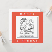 痩身クラブで会計士が帳簿をチェック カード (正面/裏面インサイチュ)