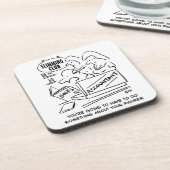 痩身クラブで会計士が帳簿をチェック コースター (左側)